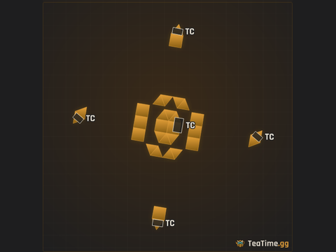Foundation footprint of Crosshair Pod