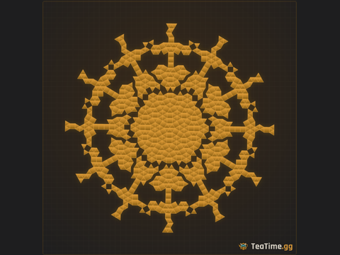 Foundation footprint of Filigree Mandala