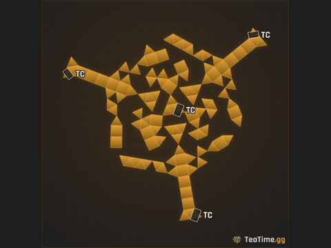 Foundation footprint of Clover Rampart