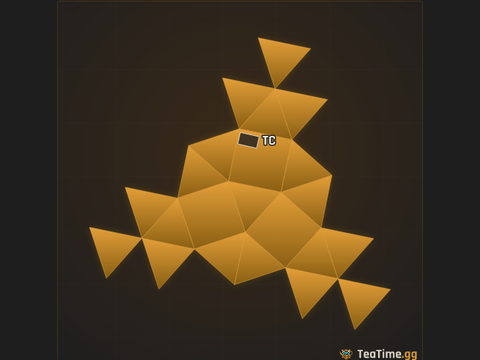 Foundation footprint of Solar Arrowhead