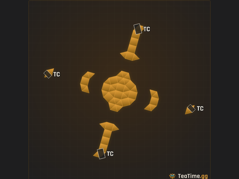 Foundation footprint of Furnace Calyx