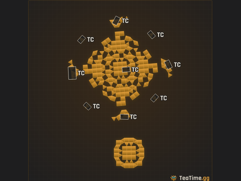 Foundation footprint of Breaker Mandala