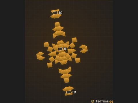 Foundation footprint of The Sherman v2 w Compound