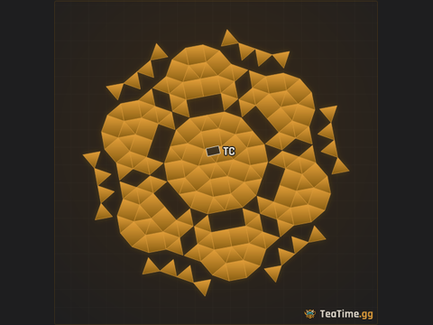 Foundation footprint of Armor Sprocket