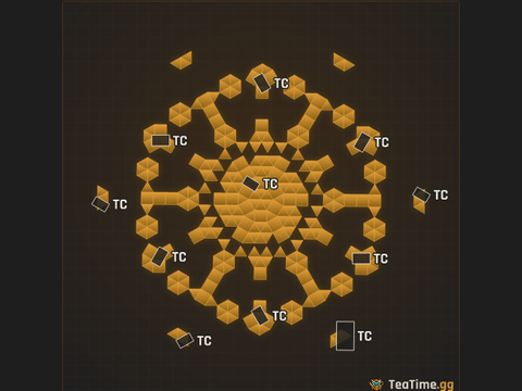 Foundation footprint of THE MINI ABUSER