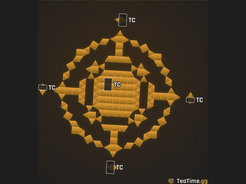 Foundation footprint of Shadow Ziggurat