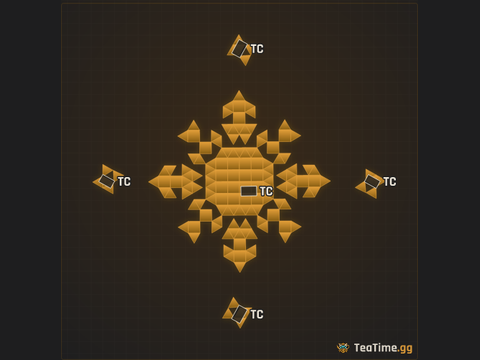 Foundation footprint of Crawler Pods