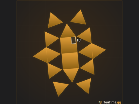 Foundation footprint of Prism Sentry