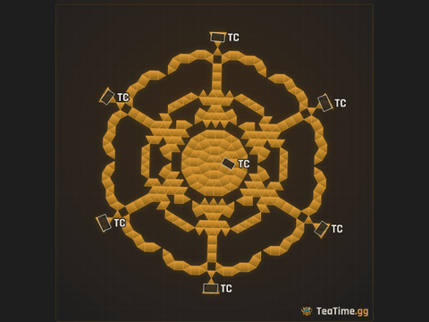 Foundation footprint of Thorn Coronet