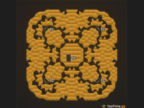 Foundation footprint of Scalloped Hive