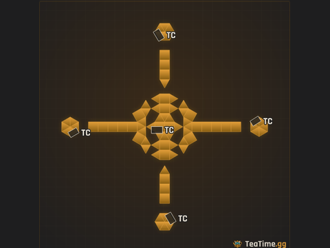 Foundation footprint of Radial Barbican