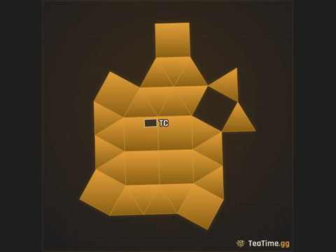 Foundation footprint of Faceted Wedge