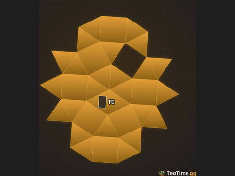 Foundation footprint of Flared Chalice