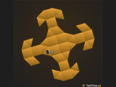 Foundation footprint of Forge Roost