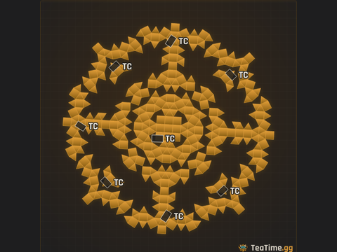 Foundation footprint of THE DEMON - 3x3