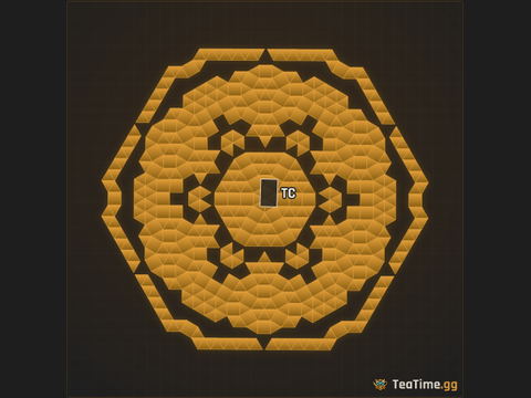 Foundation footprint of The Clover Ring