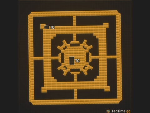 Foundation footprint of Gantry Cloister