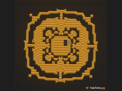 Foundation footprint of Great Rotunda