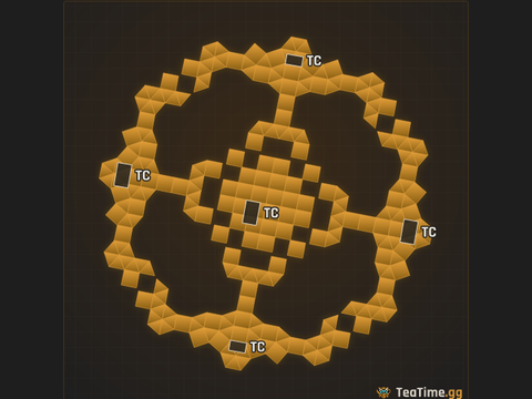 Foundation footprint of Phantom Pylons