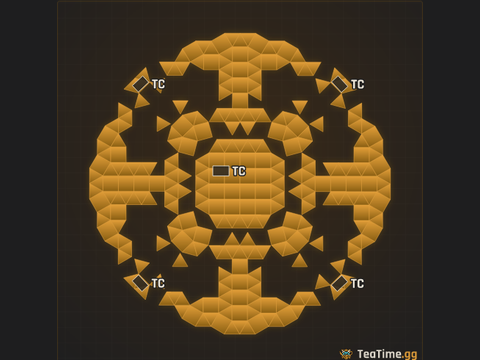 Foundation footprint of Rotor Colossus