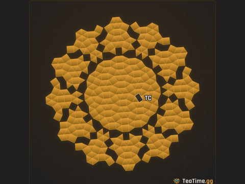 Foundation footprint of The Sunshine
