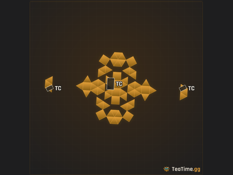 Foundation footprint of Steeple Cluster