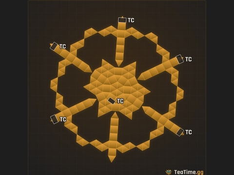 Foundation footprint of Compass Spoke
