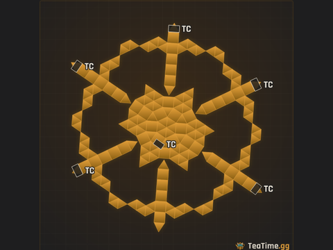 Foundation footprint of Compass Spoke