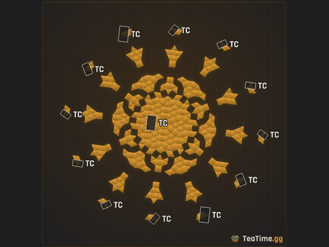 Foundation footprint of Crucible Rotunda