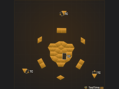 Foundation footprint of Slate Carousel
