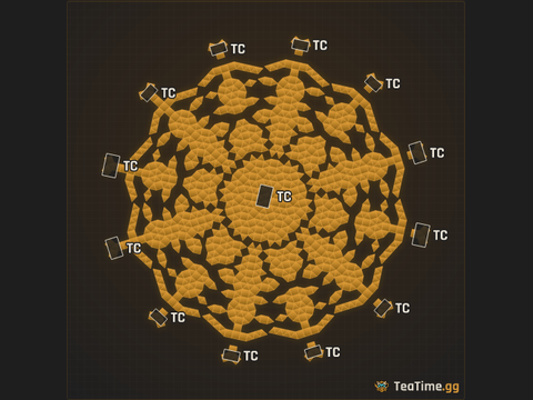 Foundation footprint of Blossom Crucible