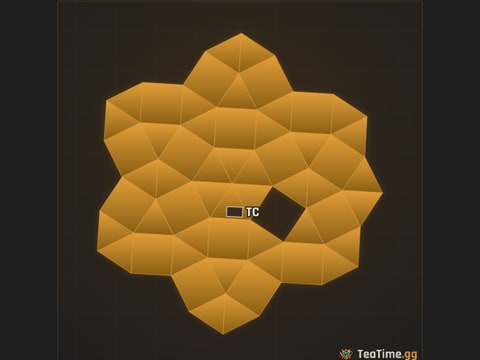 Foundation footprint of Thruster Calyx