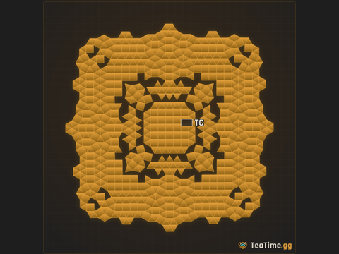 Foundation footprint of Zerg Ziggurat