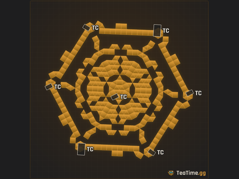 Foundation footprint of Goliath Battery