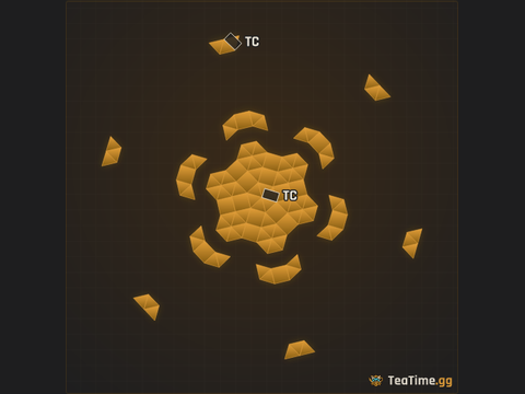 Foundation footprint of Hex Crab