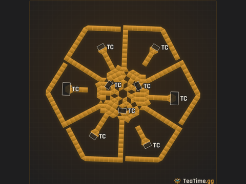 Foundation footprint of Spoke Arena