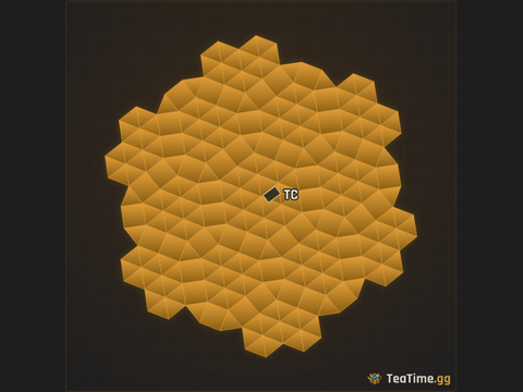 Foundation footprint of The Stave Wheel