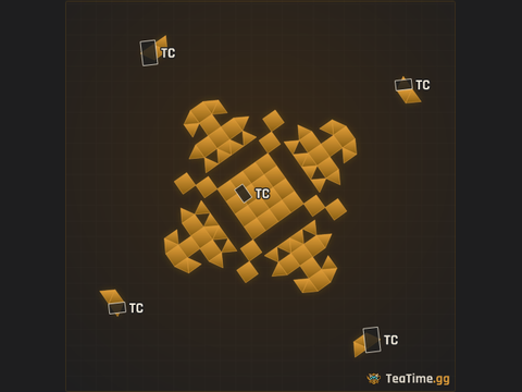 Foundation footprint of Quadrant Bulwark