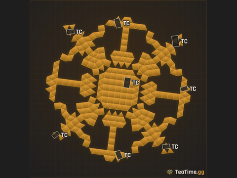 Foundation footprint of Spire Tiara