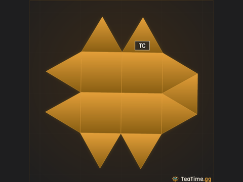 Foundation footprint of Pixel 2x2 Bunker EZ