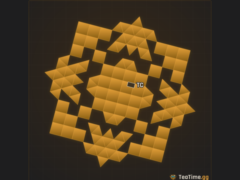 Foundation footprint of The Dark Sprocket