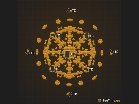 Foundation footprint of Toothed Artichoke