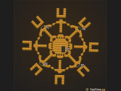 Foundation footprint of Trident Stockade