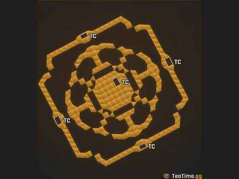 Foundation footprint of Garrison Moat