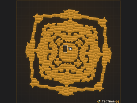 Foundation footprint of Imperial Ziggurat