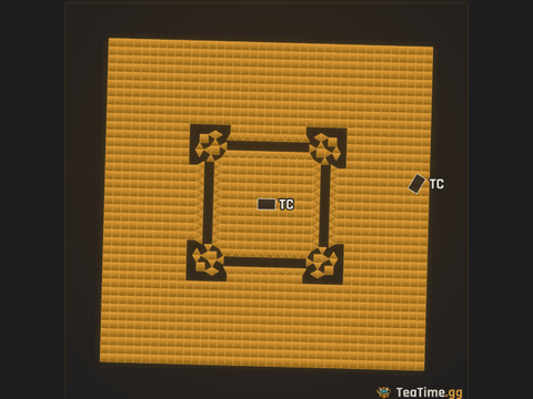 Foundation footprint of Trench Monolith