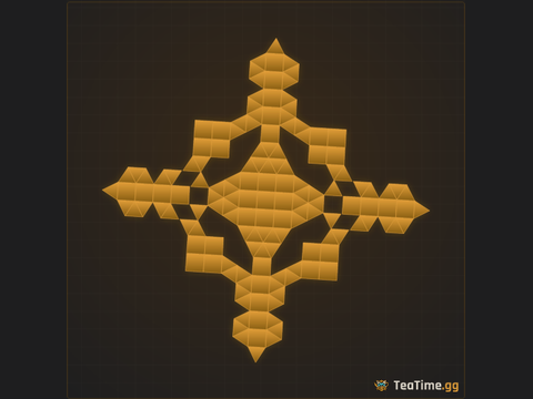 Foundation footprint of The Box Totem