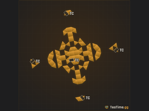 Foundation footprint of ANACONDA 2x2