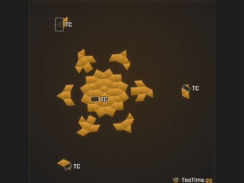 Foundation footprint of Smelter Star