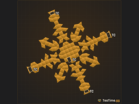 Foundation footprint of Crossfire Crown